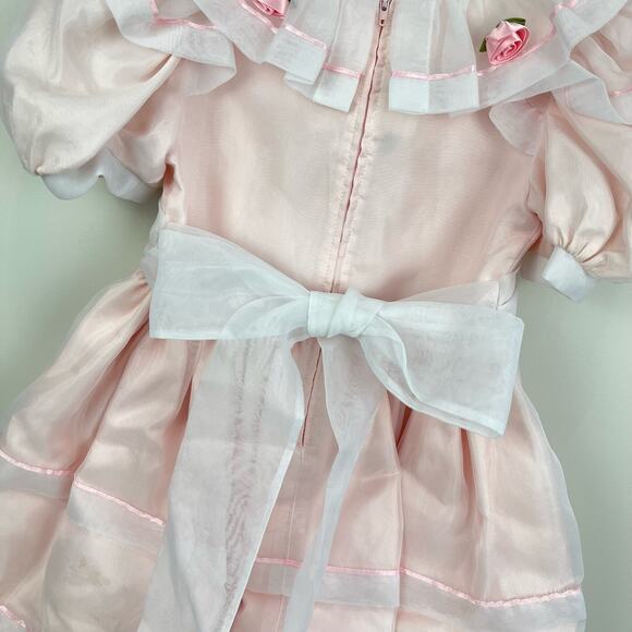 Vintage Sylvia Whyte Pink Party Dress 6 - Picture 9 of 15